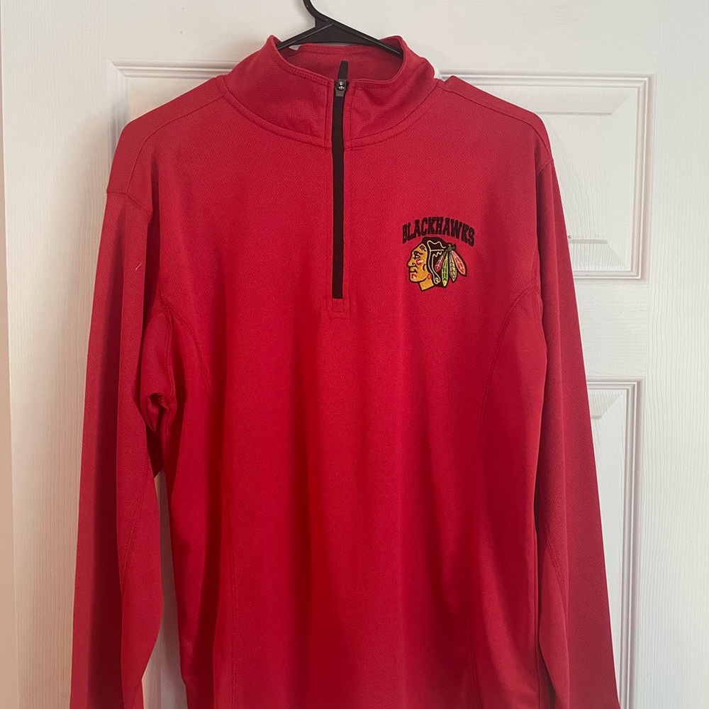 Blackhawks quarter zip - official NHL gear!